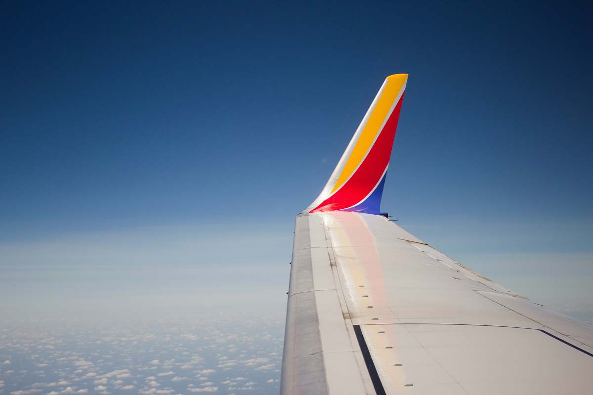 airplane white and red airplane wing aerial photography columbus
